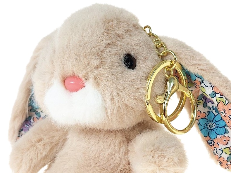 9103 Brelok Pluszowy Królik Maskotka do Kluczy Torebki Plecaka Pluszak 