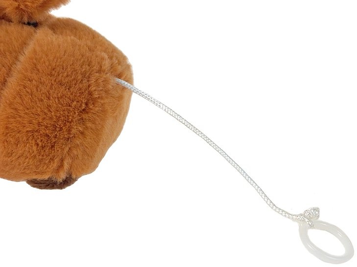 2838 Brelok Pluszowa Kapibara Maskotka do Kluczy Torebki Plecaka nakręcany ogon