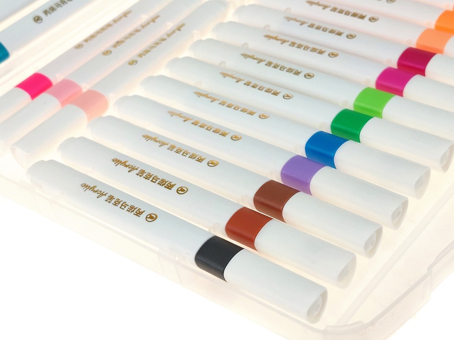 0865 48x Markery akrylowe zestaw kolorowe pisaki akrylowe do malowania rysunku