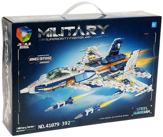 0734 Klocki Konstrukcyjne Samolot Myśliwiec Wojskowy Military Jet Zestaw