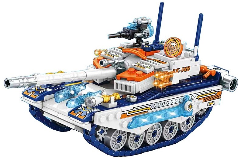 0758 Klocki Konstrukcyjne Czołg Wojskowy Tank Pojazd Militarny