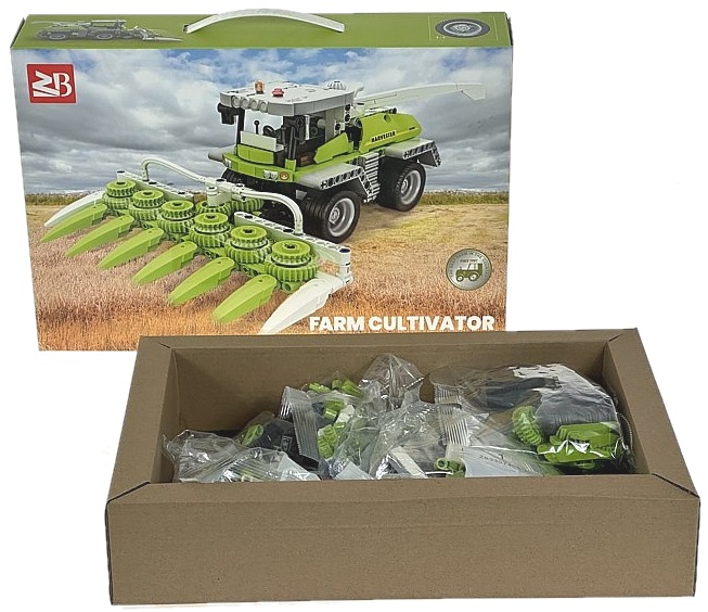 0949 Klocki Konstrukcyjne Kombajn Sieczkarnia Maszyna zestaw rolniczy