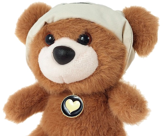 7451 Brelok Pluszowy Miś w czapce Maskotka do Kluczy Torebki Plecaka Pluszak