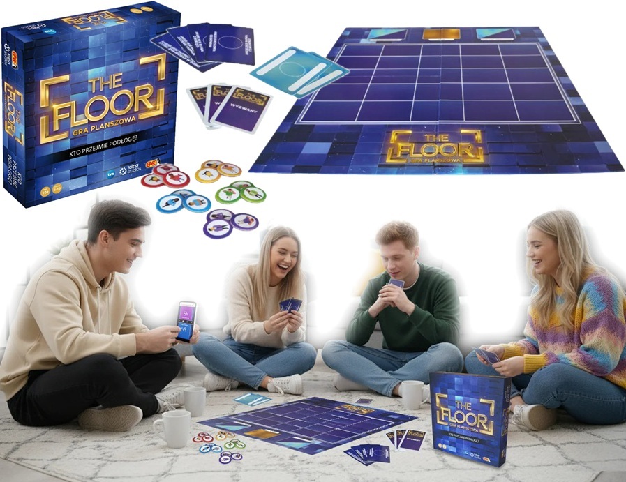 5726 The Floor Polska Quizowa gra planszowa gra familijna