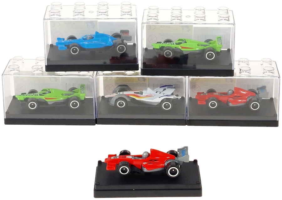 4383 Autko Wyścigowe w Gablotce Model Samochodu Formuła 1 Metalowy Resorak