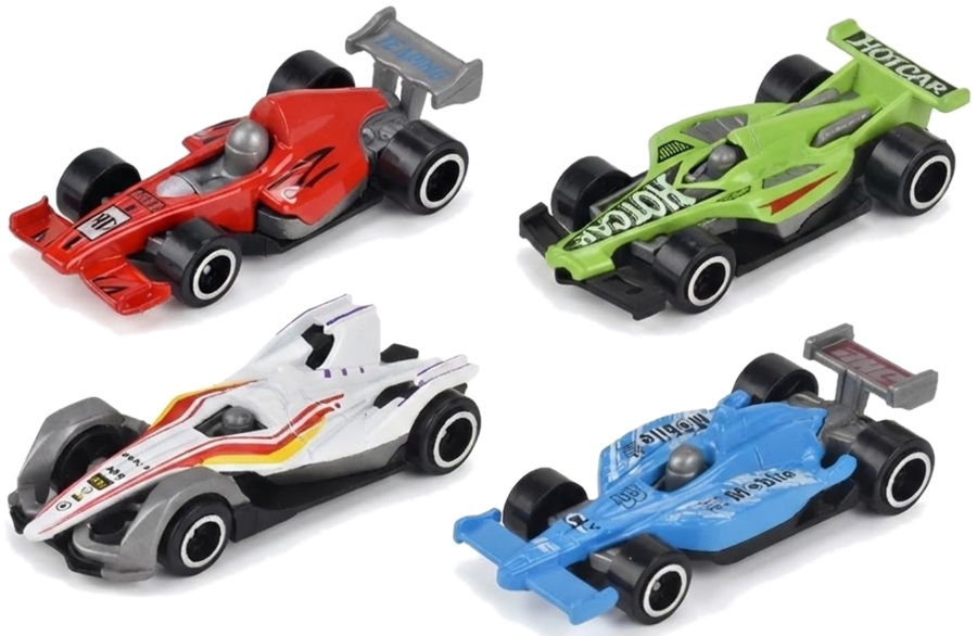 4383 Autko Wyścigowe w Gablotce Model Samochodu Formuła 1 Metalowy Resorak