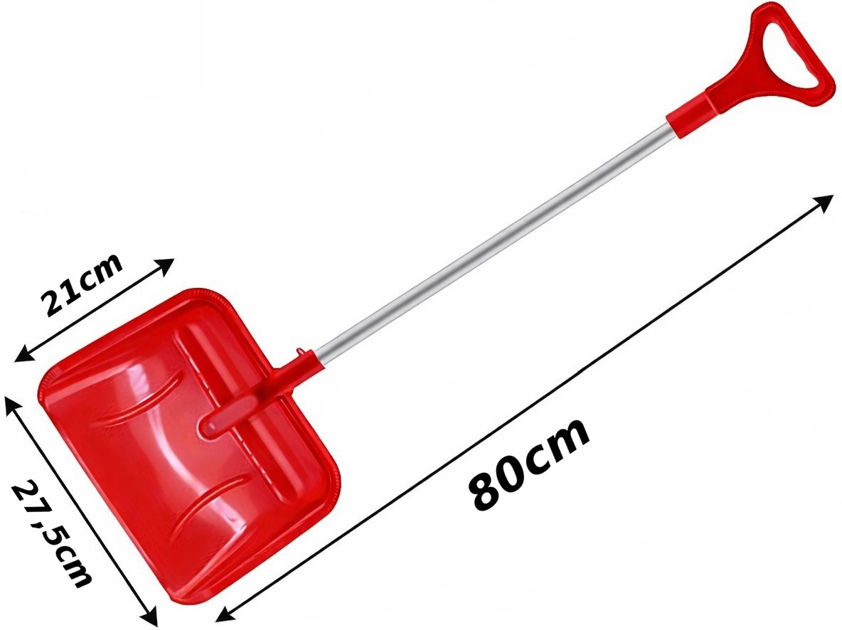 2099 Łopata szpadel do piaskownicy szypa do śniegu aluminiowy trzonek 80 x 27 cm
