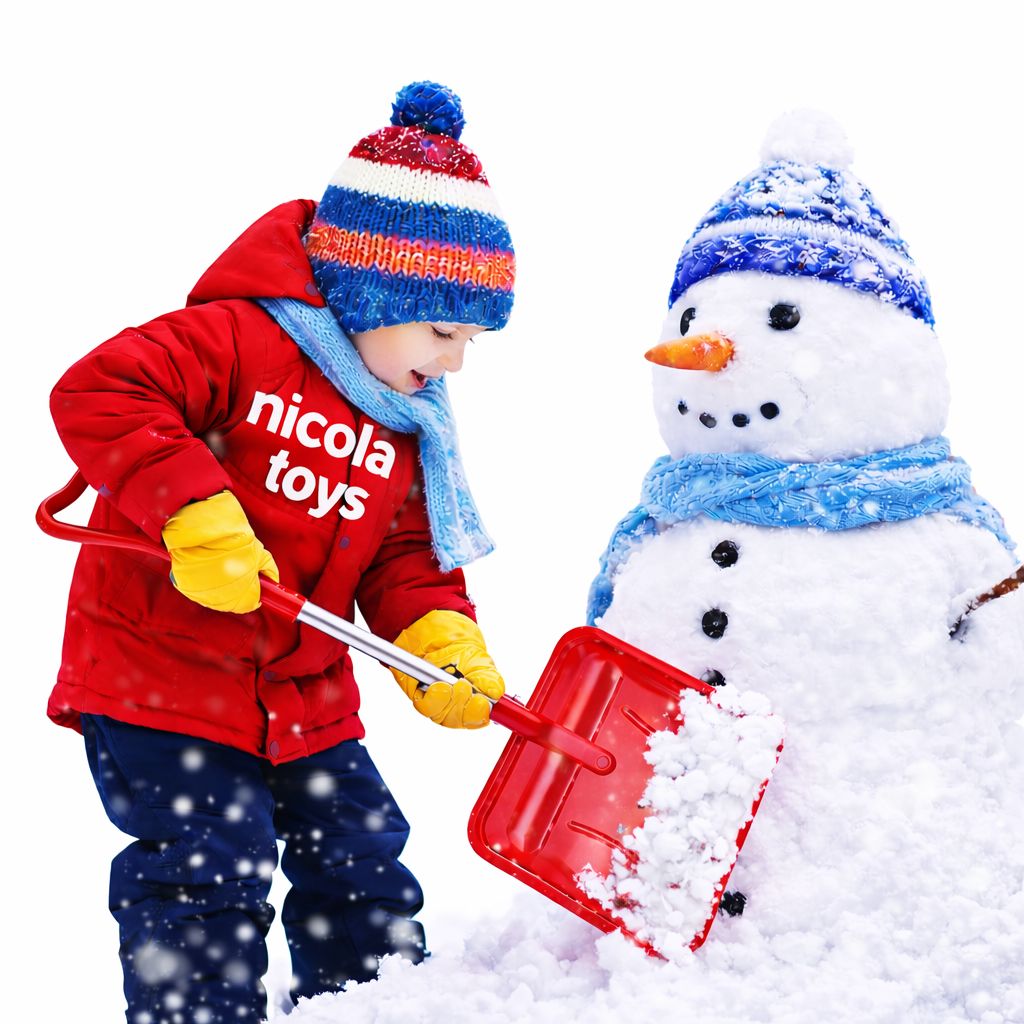 2099 Łopata szpadel do piaskownicy szypa do śniegu aluminiowy trzonek 80 x 27 cm