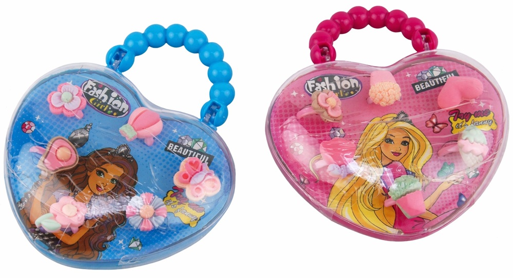 2221 Zestaw pierścionków w walizce serduszko uniwersalny