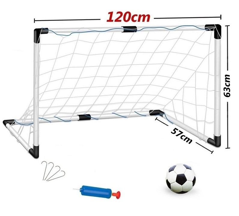 * 3515 DUŻA 120cm BRAMKA PIŁKARSKA + PIŁKA + POMPKA