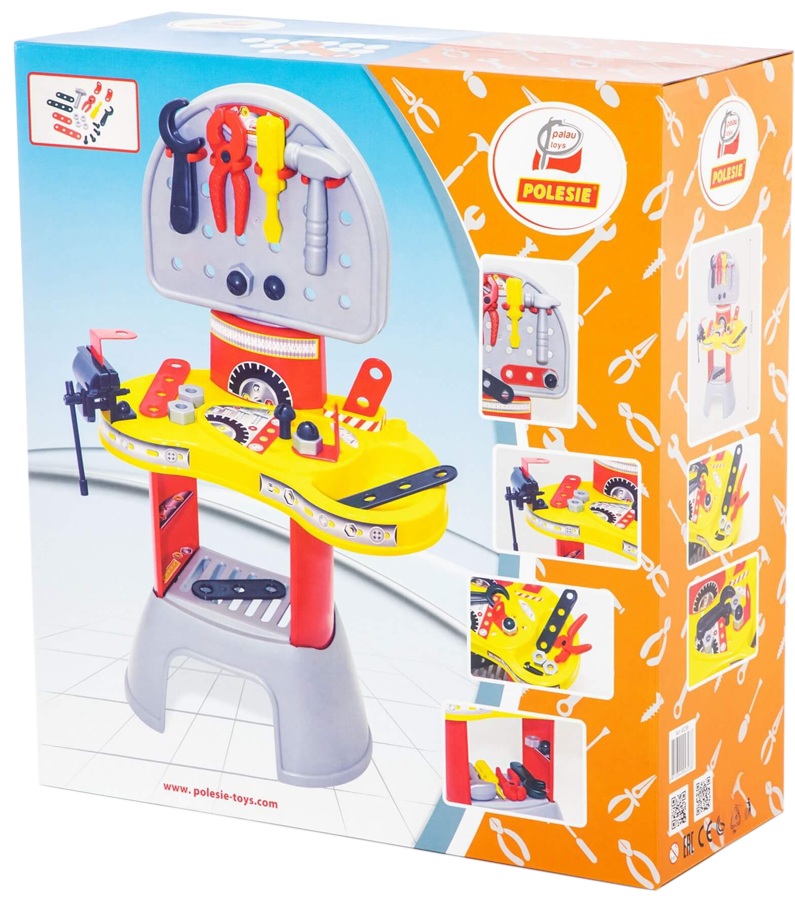 43238 Zestaw Małego Majsterkowicza Stół z Narzędziami Warsztat Mechanik