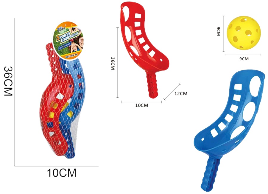4043 Zestaw łapacz + piłka gra zręcznościowa wyrzutnia zabawka ogrodowa