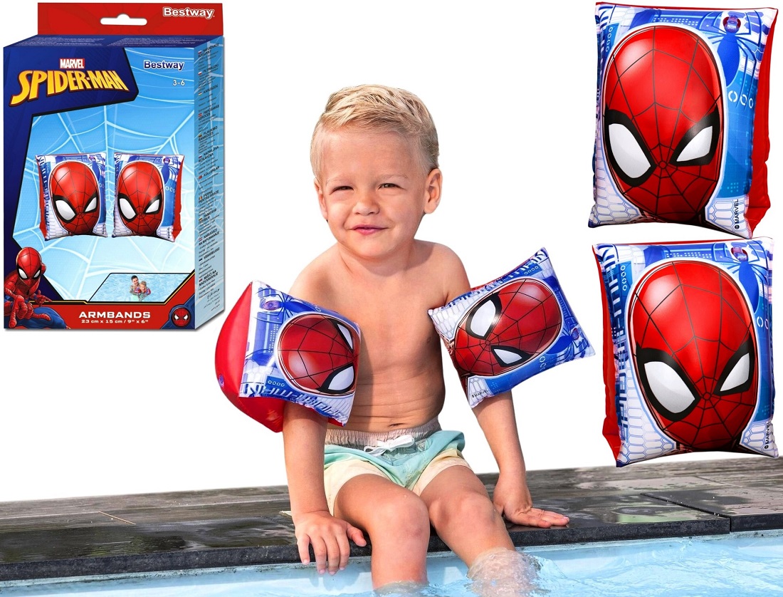 98001 Rękawki do pływania Spider-Man Bestway 23x15 cm dmuchane dzieci 