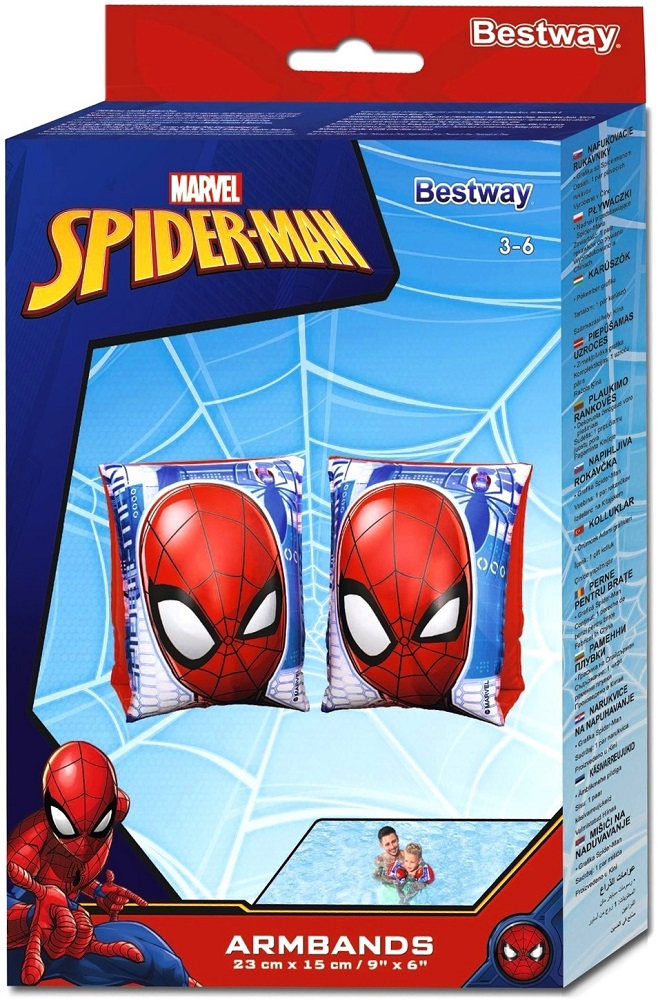 98001 Rękawki do pływania Spider-Man Bestway 23x15 cm dmuchane dzieci 