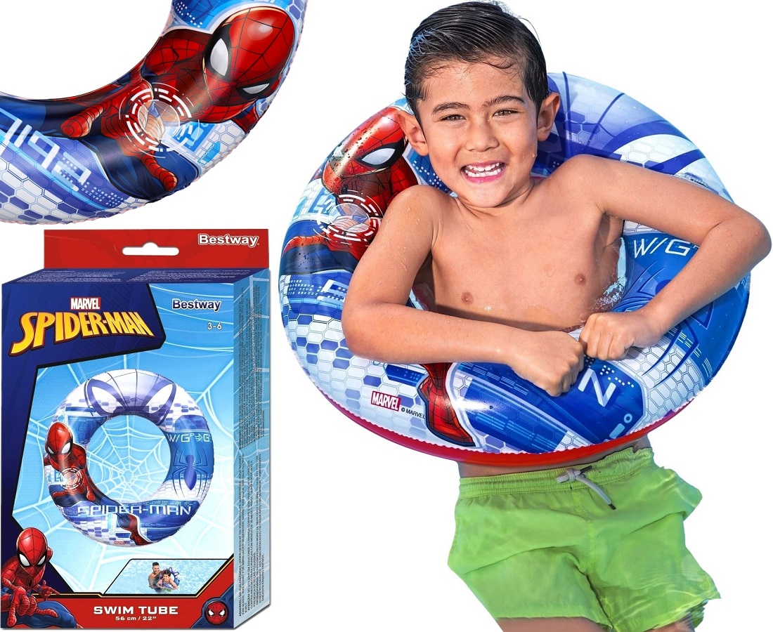 98003 Koło do pływania Spider-Man 56 cm Bestway dmuchane dla dzieci