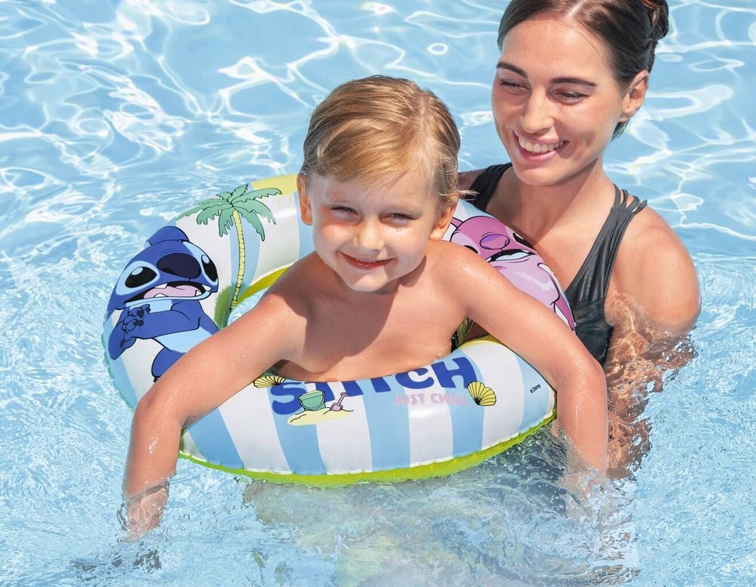 9104U Koło do pływania Stitch Disney Bestway 56 cm dla dzieci 3-6 lat 