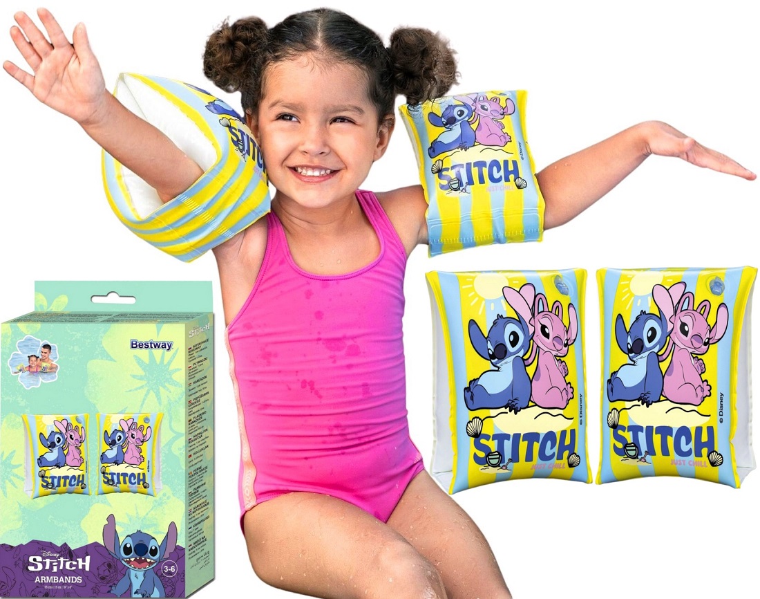 9104S Rękawki do pływania Stitch Disney dla dzieci 3-6 lat Bestway 