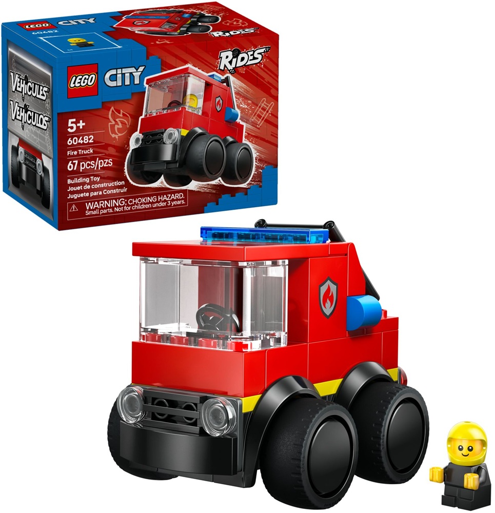 60482 Klocki Lego City Rides Pojazdy: Wóz strażacki 67 elementów 