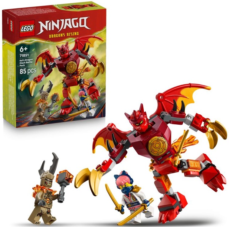 71851 Klocki Lego Ninjago Smok-mech Kaia zestaw bitewny 85 elementów