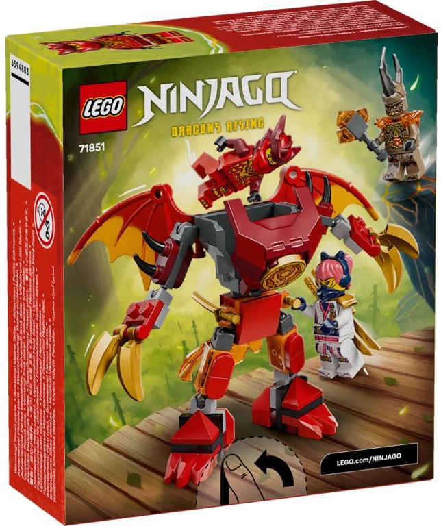 71851 Klocki Lego Ninjago Smok-mech Kaia zestaw bitewny 85 elementów