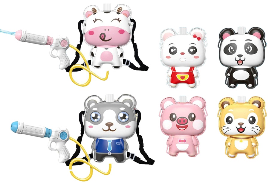 5019 Pistolet na wodę dla dzieci plecak zbiornik zestaw wodny na lato ogród