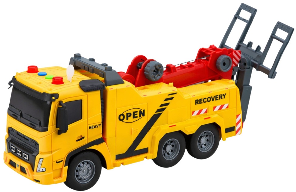 3862 Duża Laweta Pomoc Drogowa Ciężarówka Holownik Dźwięk Światło dla dzieci