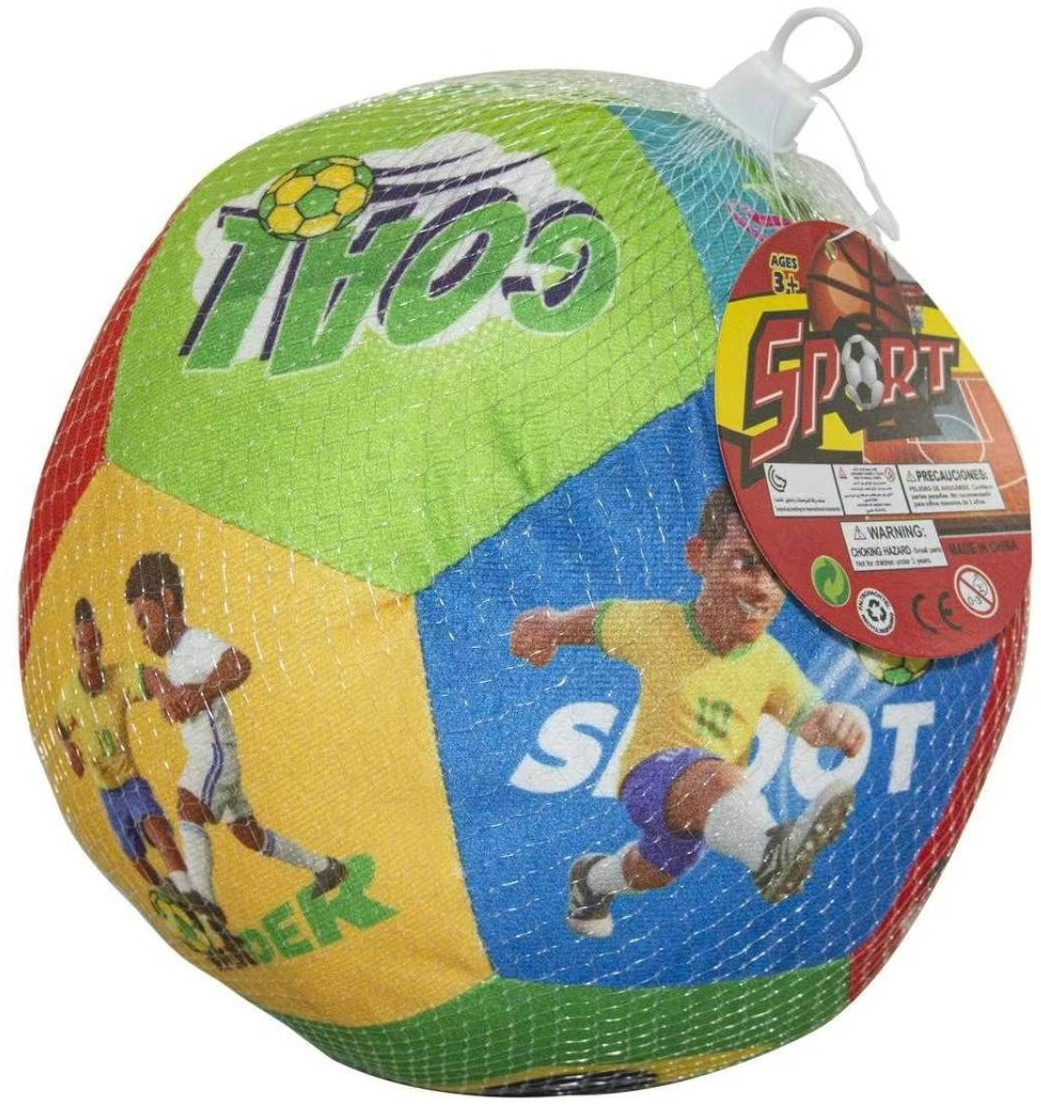 8720 Duża Piłka dla dzieci kolorowa miękka lekka pluszowa piłkarska