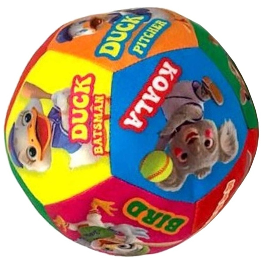 8737 Piłka dla dzieci kolorowa miękka lekka pluszowa zwierzątka edukacyjna 