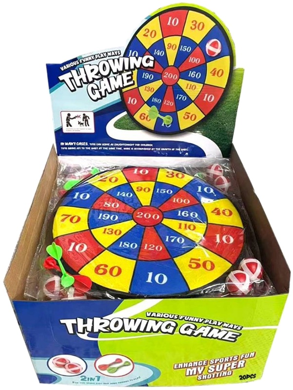 9482 Gra dart bezpieczne rzutki na rzep piłki lotki 