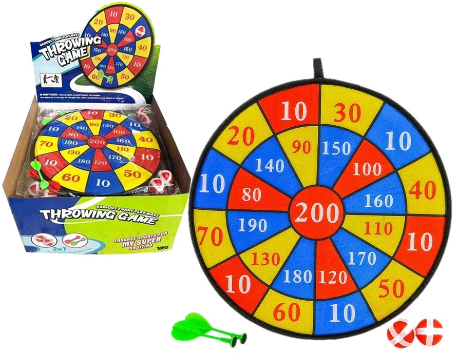 9482 Gra dart bezpieczne rzutki na rzep piłki lotki 