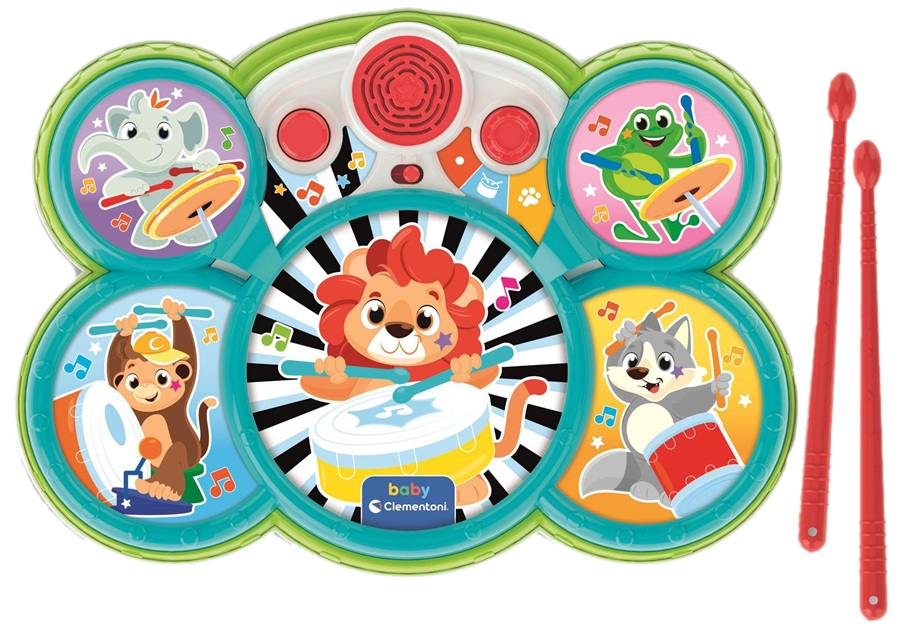 17637 Clementoni Baby Interaktywna Perkusja Animal Drum