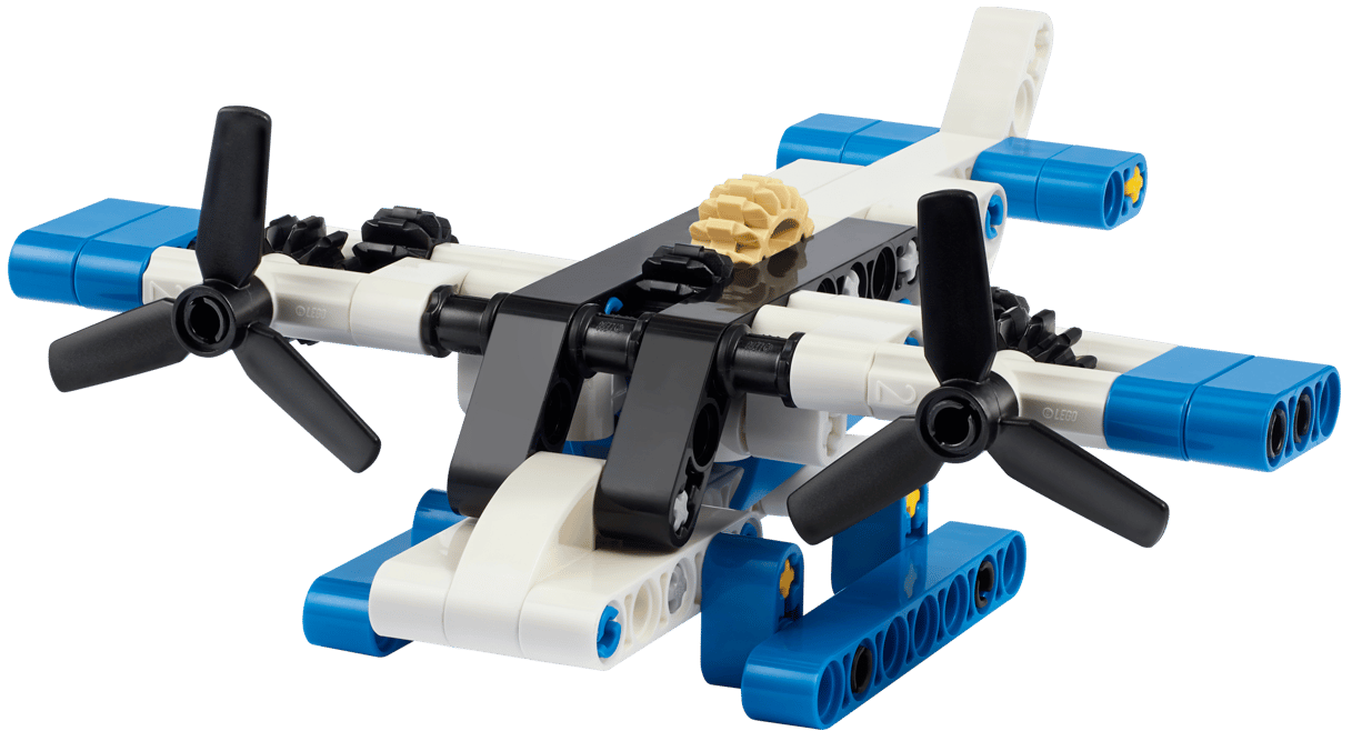 30736 Klocki Lego Technic Biały wodnosamolot 82 elementów