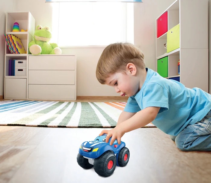 17543 Clementoni Baby Pull Back and Go Auto Policja Światełka i Dźwięki