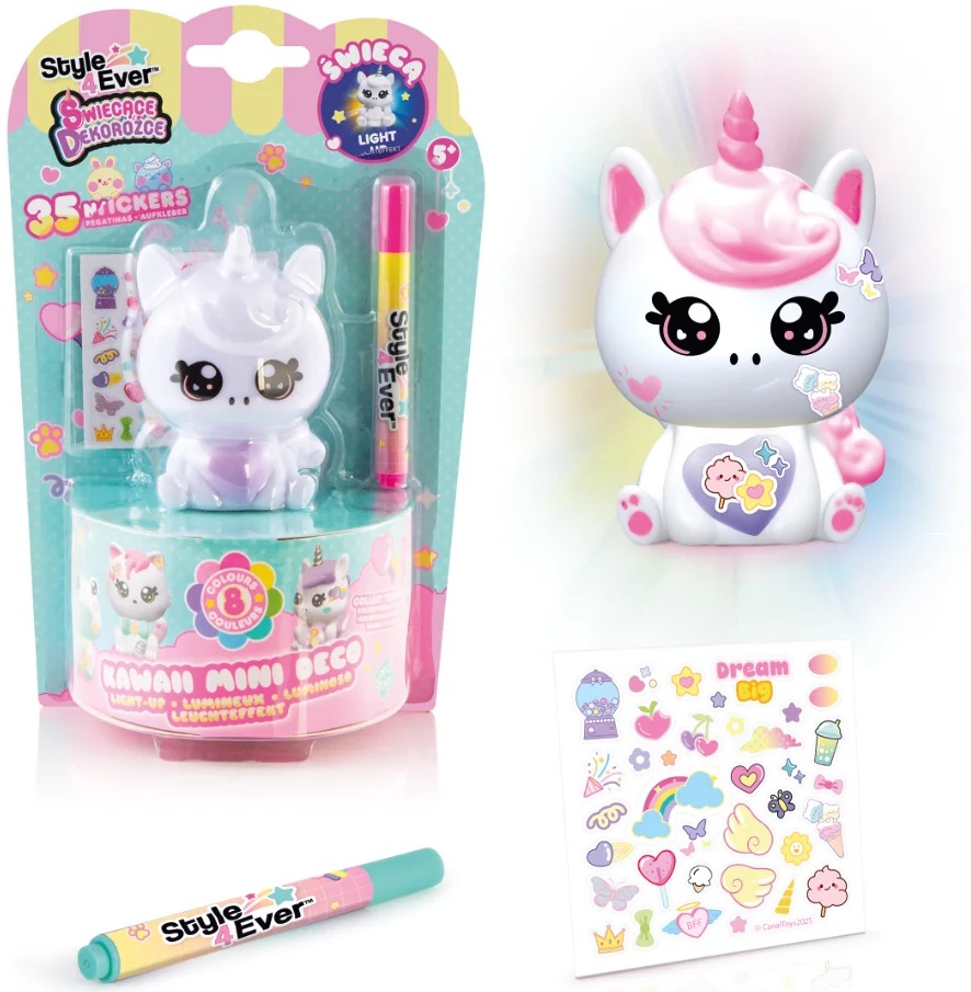 6679 Świecące Dekorożce – Zwierzaczki DIY, Jednorożec z serduszkiem