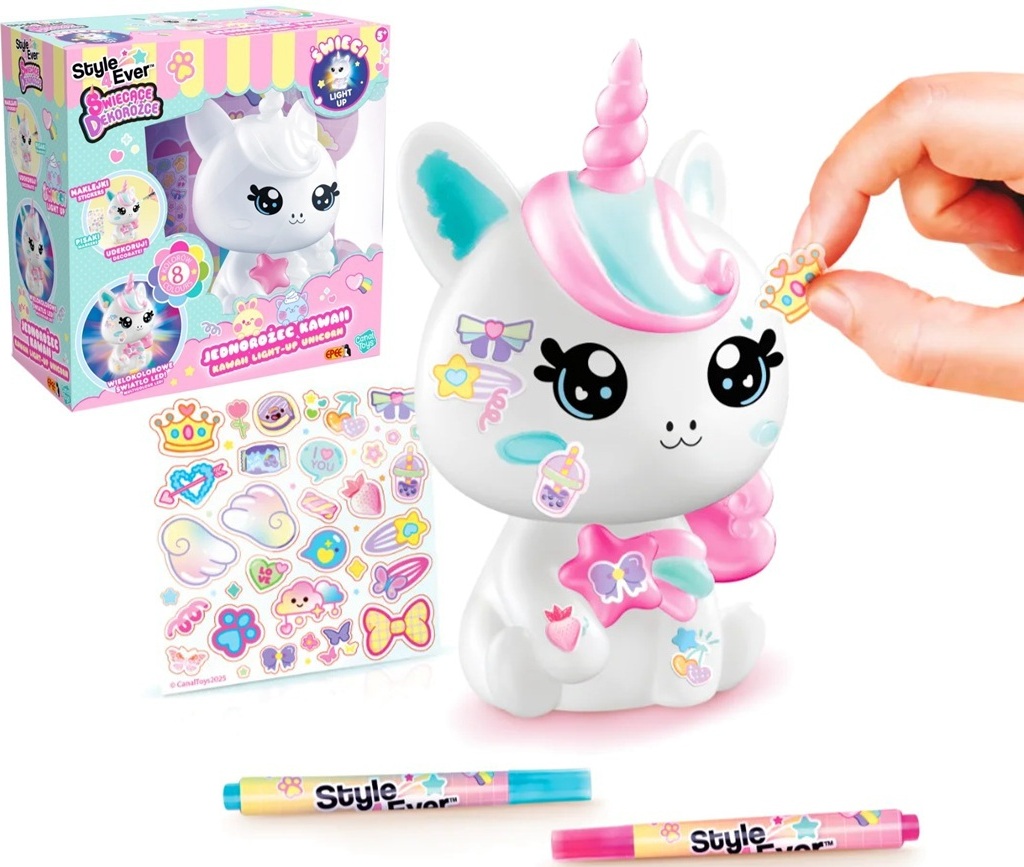 7324 Świecące Dekorożce – Jednorożec DIY Kawaii style 