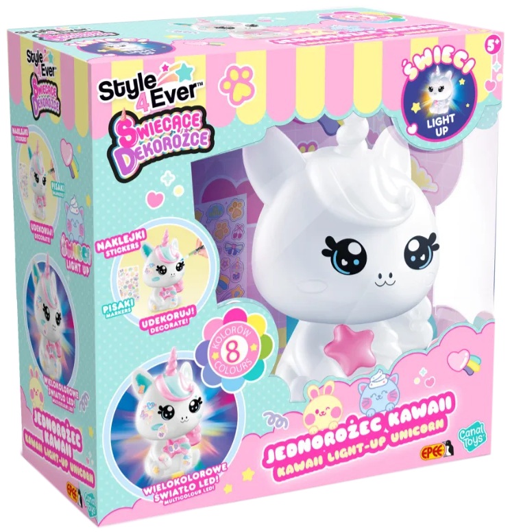 7324 Świecące Dekorożce – Jednorożec DIY Kawaii style 