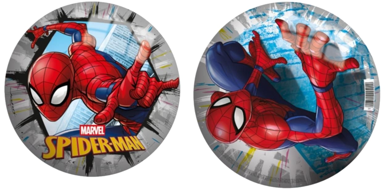 3095 Duża gumowa kolorowa piłka do gry Spider Man 23cm 