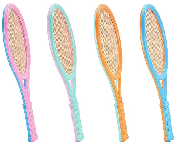 1229 Zestaw do gry badminton tenis rakiety paletki 2 piłki lotka 