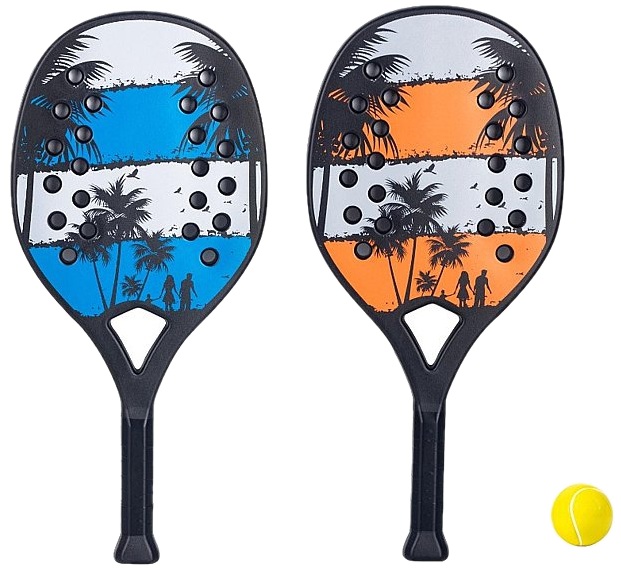 1243 Rakietki sportowe Zestaw do padla plażowego Paletki do gry + piłeczka