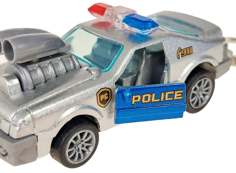 2714 Brelok AUTO POLICYJNE metalowe brelok do kluczy otwierane drzwi MIX