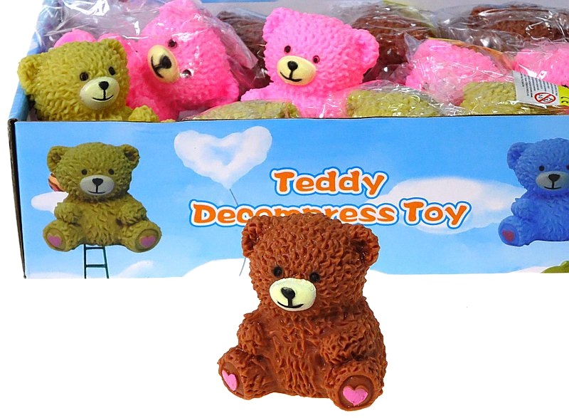 3443 Gniotek antystresowy miś Antystres dla dzieci i dorosłych mix kolorów