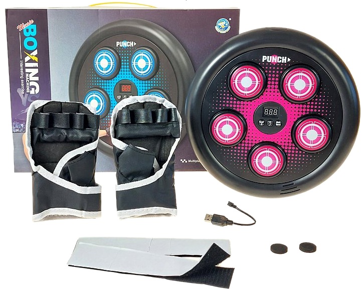 3422 Trenażer zestaw bokserski ścienny tarcza treningowa refleks boks rękawice