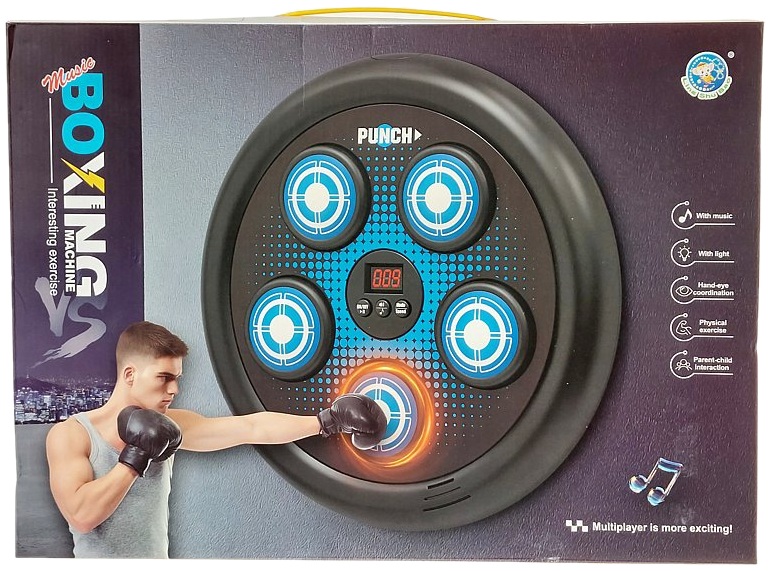 3422 Trenażer zestaw bokserski ścienny tarcza treningowa refleks boks rękawice