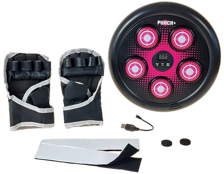 3422 Trenażer zestaw bokserski ścienny tarcza treningowa refleks boks rękawice