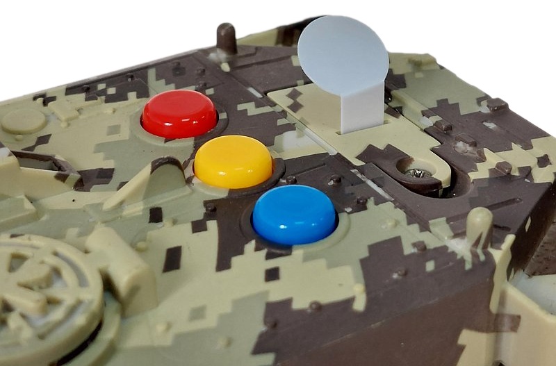 4291 Funkcyjny czołg ze światłem i dźwiękiem pojazd wojskowy tank armia