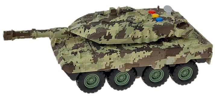 4291 Funkcyjny czołg ze światłem i dźwiękiem pojazd wojskowy tank armia