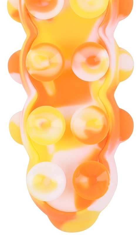 6757 Sensoryczna gąsienica antystresowa pop miękka zabawka sensoryczna 