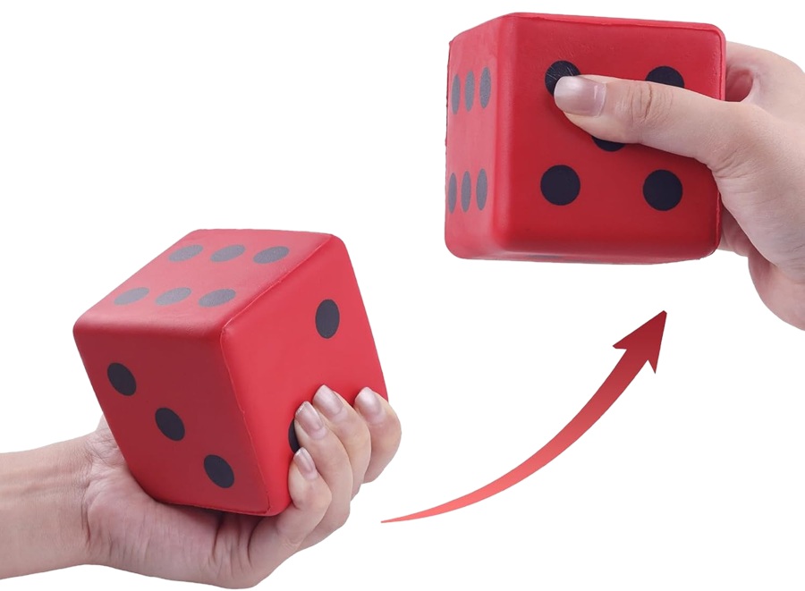 9568 Duża 8x8 piankowa kolorowa kostka do gry