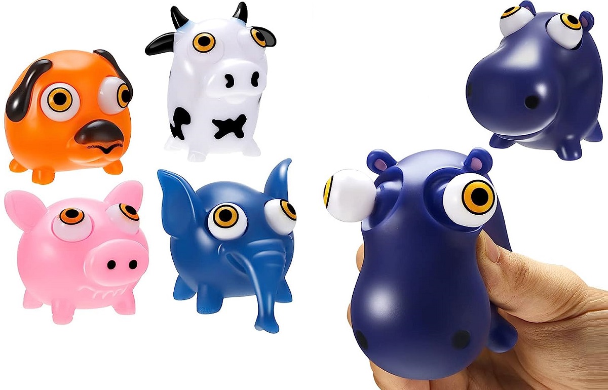 1128 Antystresowy Gniotek Zwierzęta z oczami wyskakującymi 