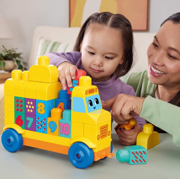 9050 Klocki Mega Bloks Autobus Buduj I Licz pojazd i klocki